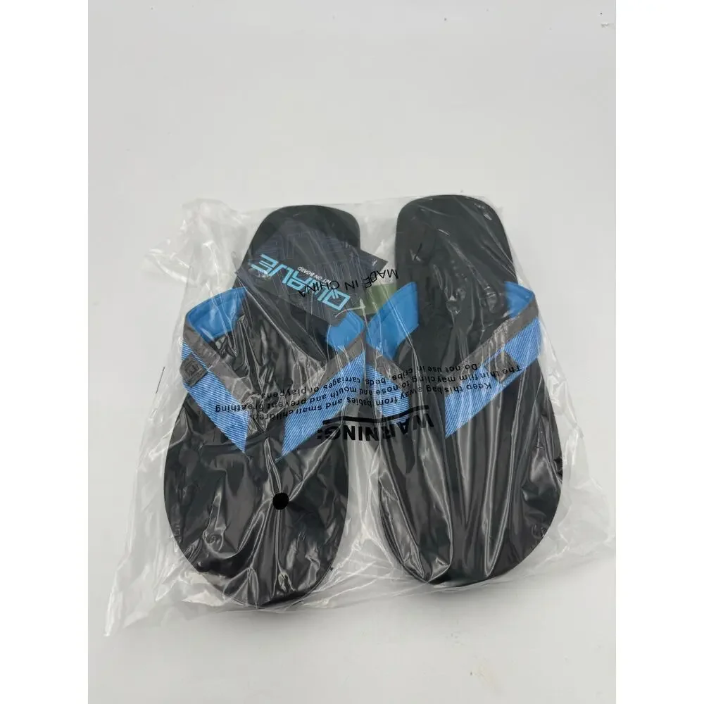 QWAVE Men's Outdoor Performance Boating Water Thong Sandals Size 12.5 New